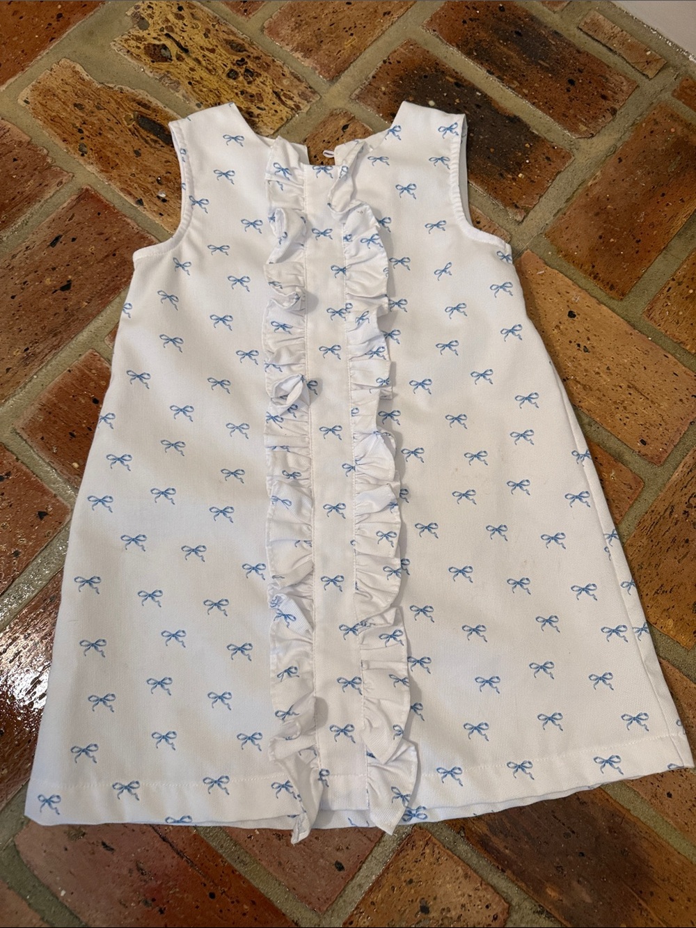 Anvy Kids Blue Bow Girls Dress Size 5